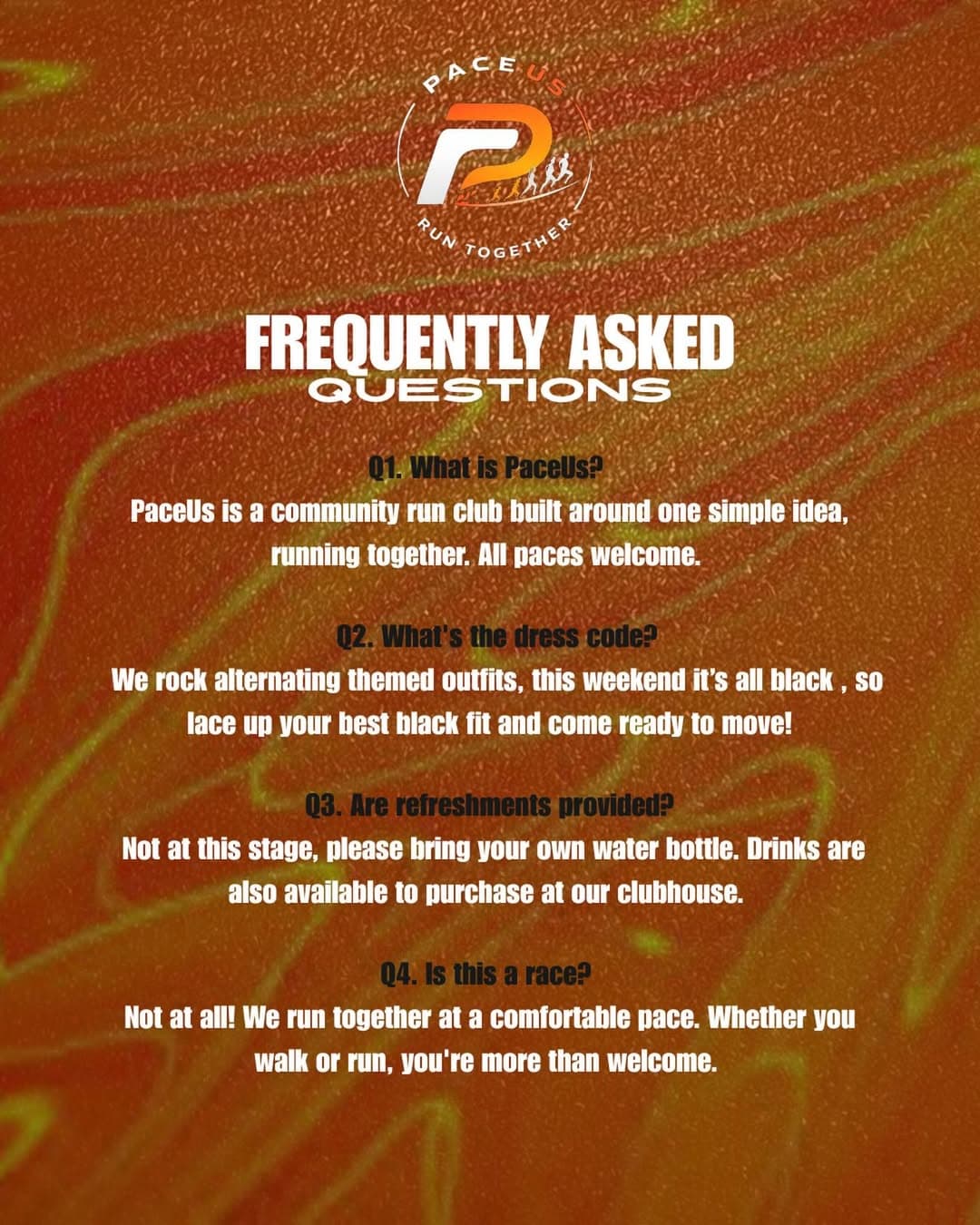 Pace Us frequently asked questions graphic